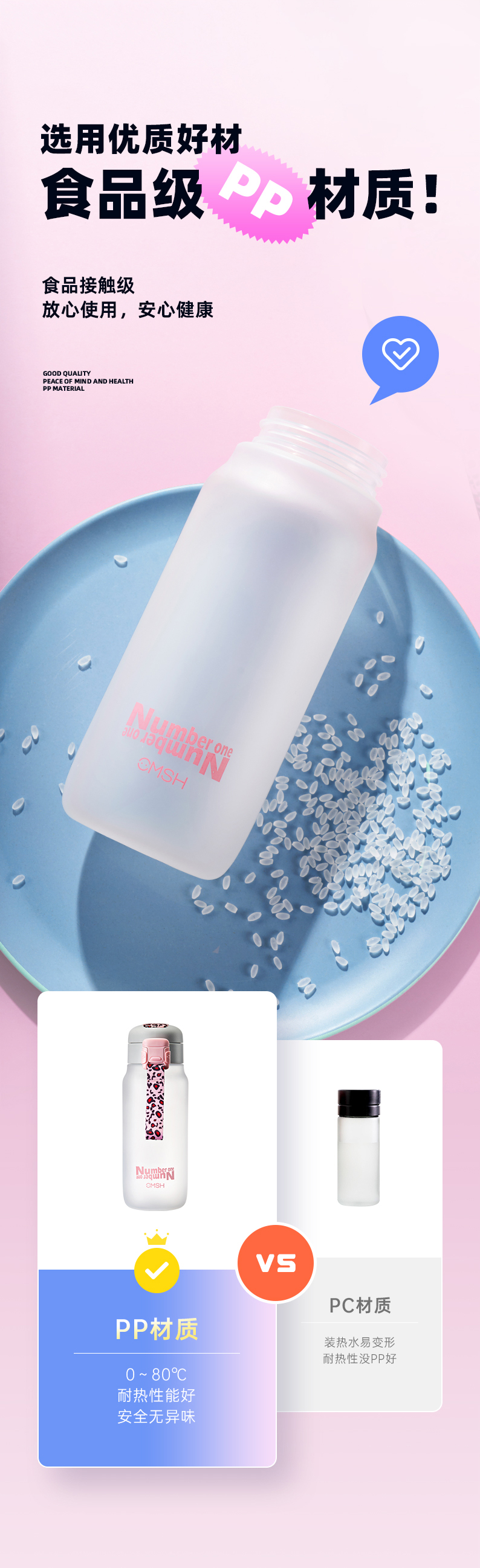 580ML潮流弹盖塑料杯