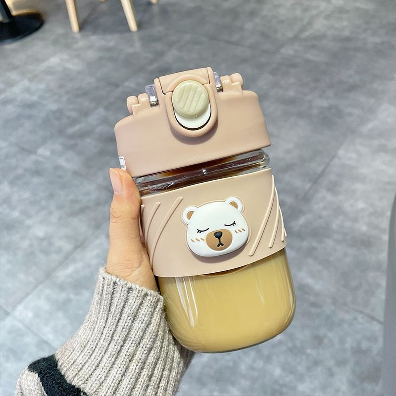 400ML新奢双饮公仔系列玻璃杯