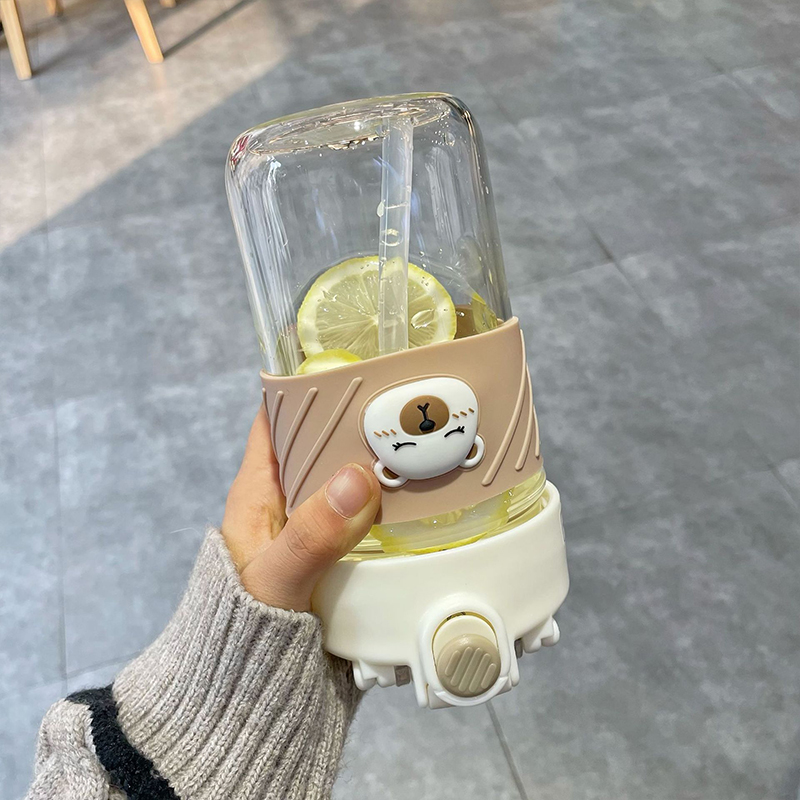 400ML新奢双饮公仔系列玻璃杯