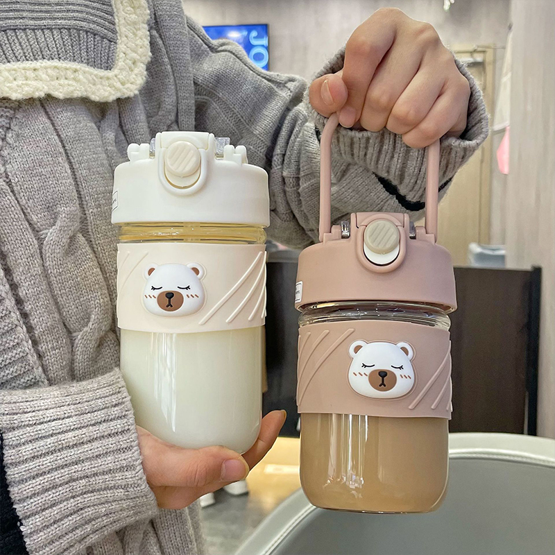 400ML新奢双饮公仔系列玻璃杯