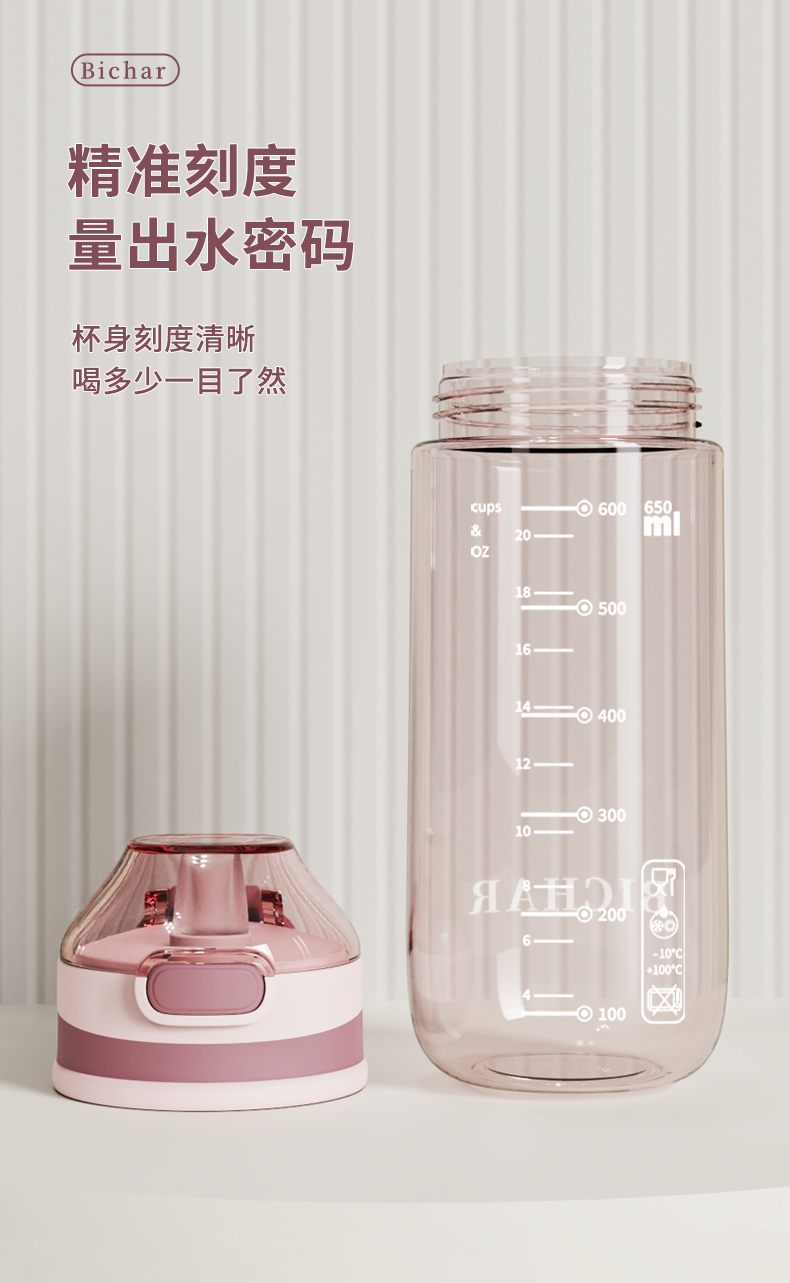 650ML好享吸管塑料杯