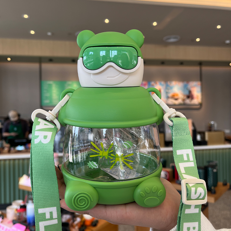 900ML熊警察塑料水杯