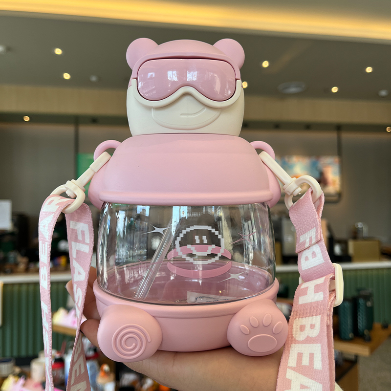 900ML熊警察塑料水杯