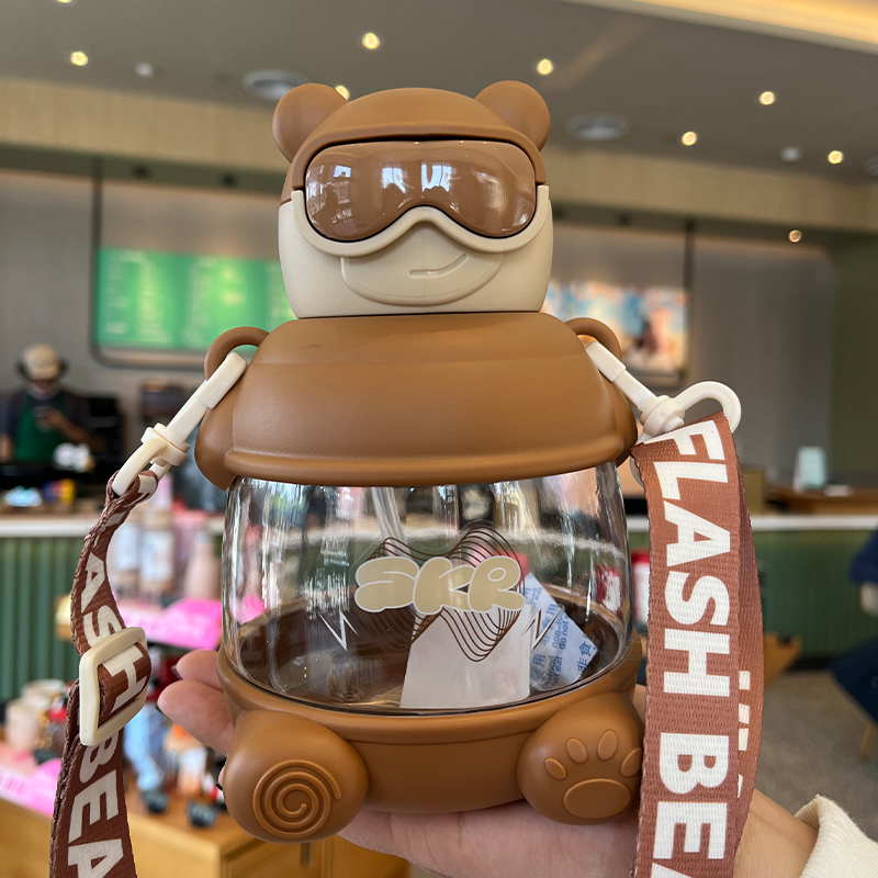 900ML熊警察塑料水杯