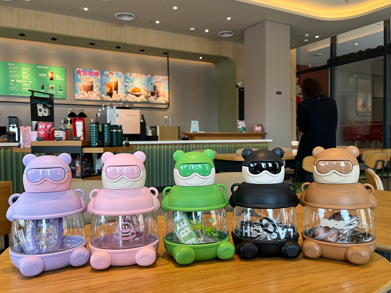 900ML熊警察塑料水杯