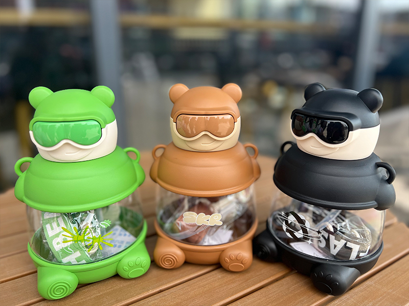 900ML熊警察塑料水杯