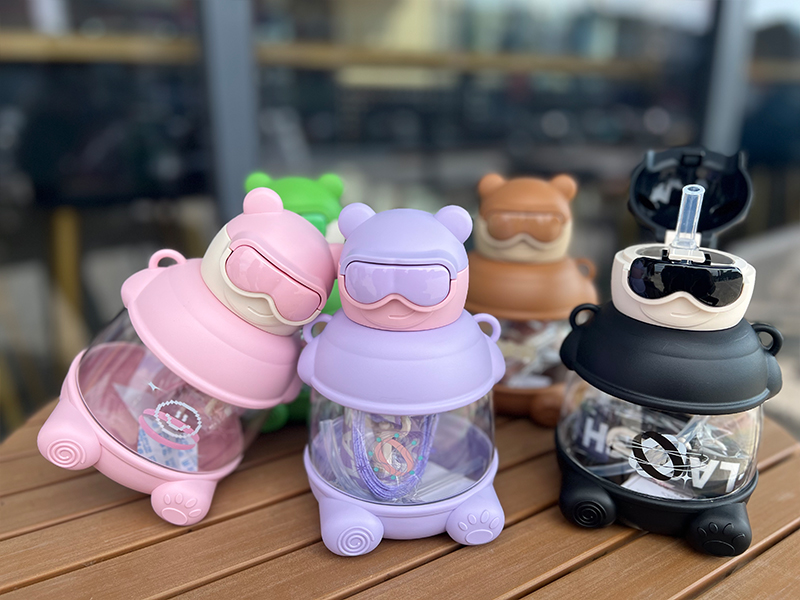 900ML熊警察塑料水杯