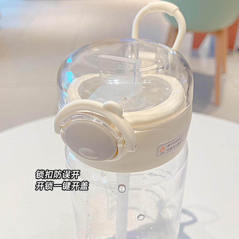 500ML吸管随手塑料杯