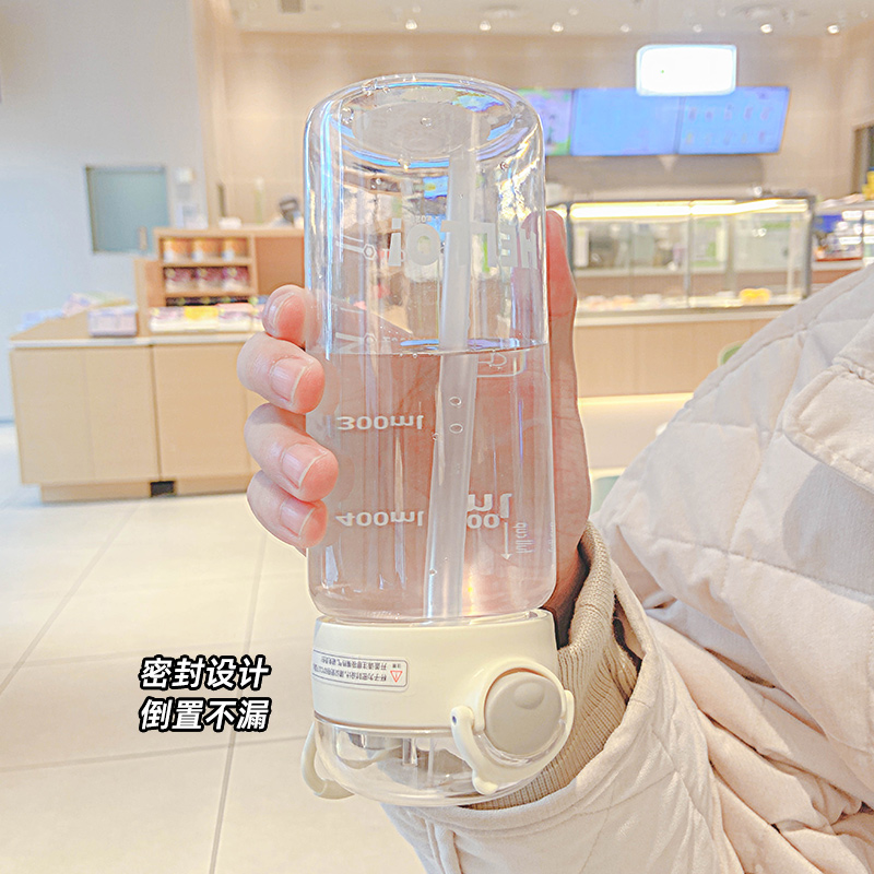 500ML吸管随手塑料杯