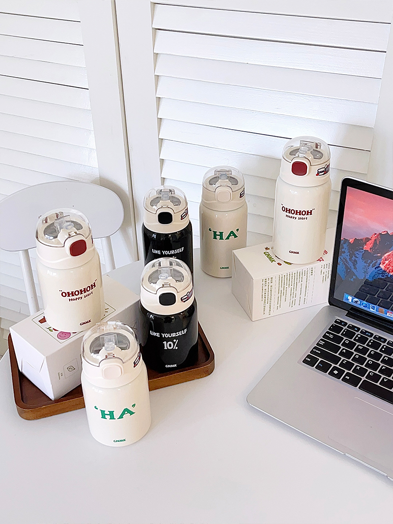 450ML圆圆盖-英文系列保温杯