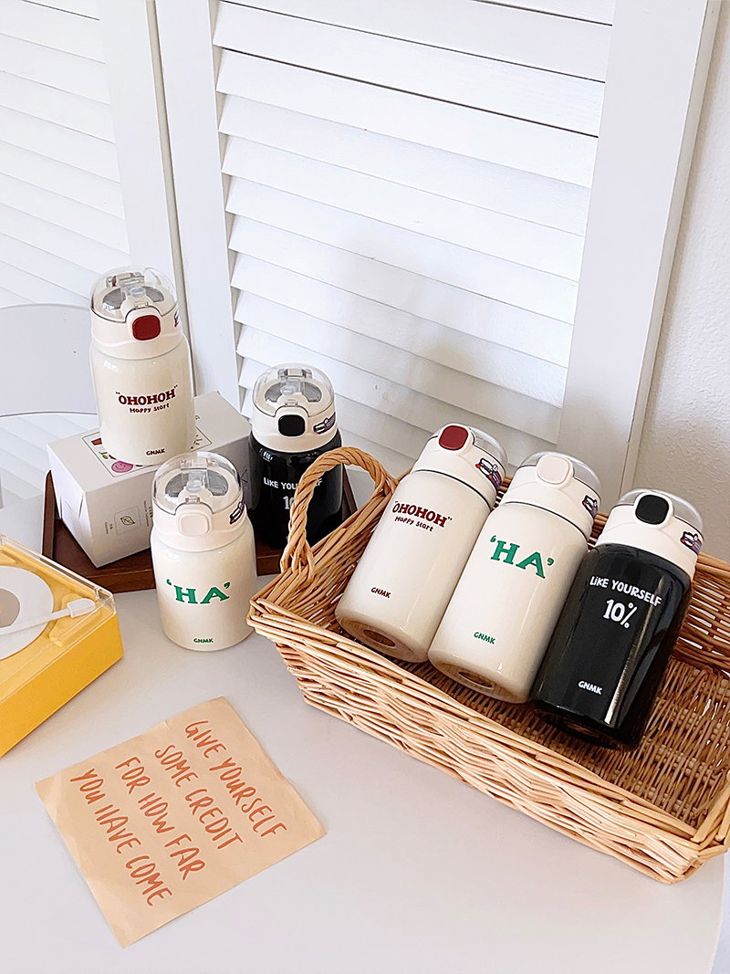 450ML圆圆盖-英文系列保温杯