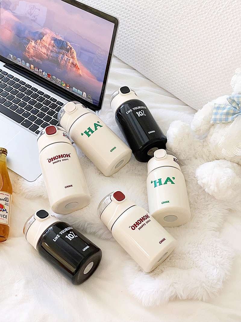 450ML圆圆盖-英文系列保温杯