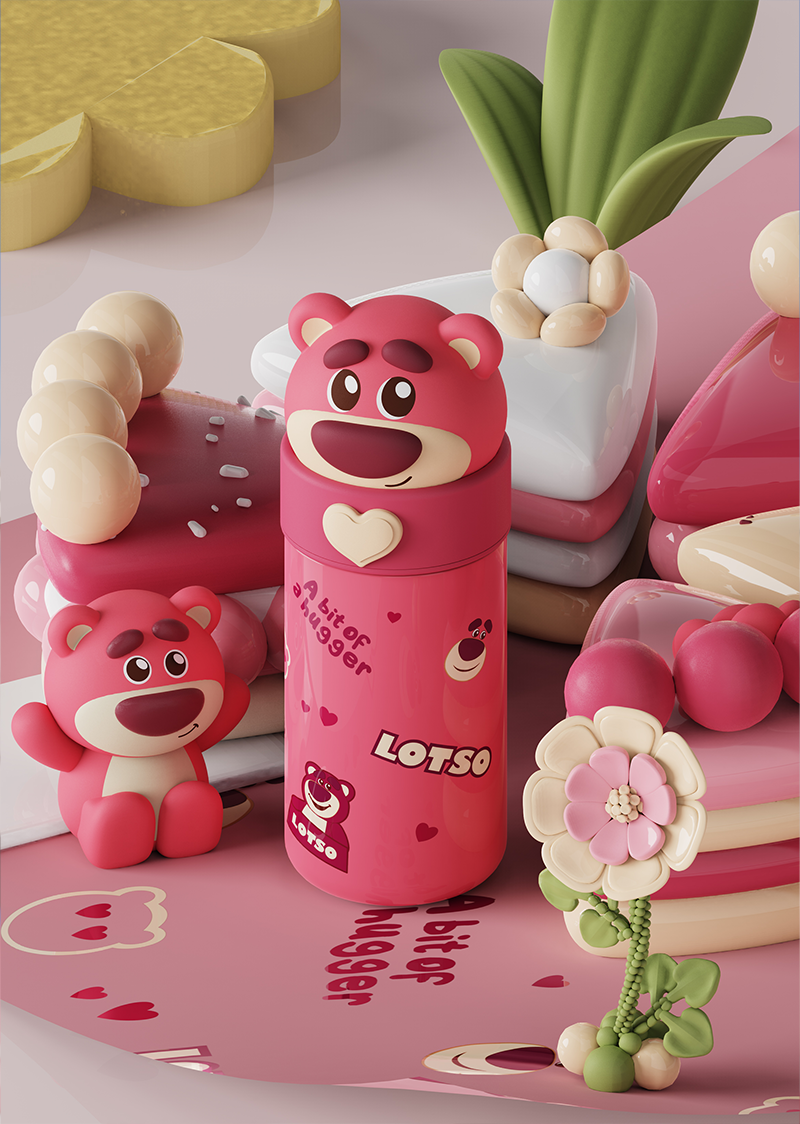 350ML迪士尼系列公仔保温杯