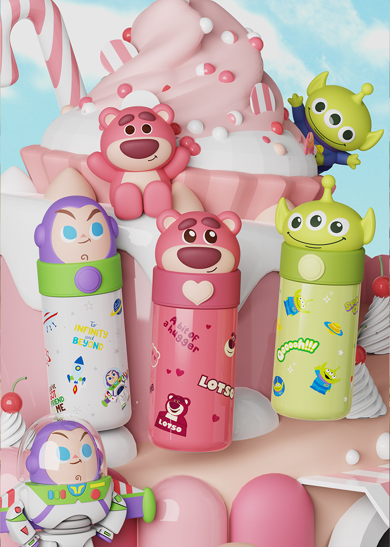 350ML迪士尼系列公仔保温杯