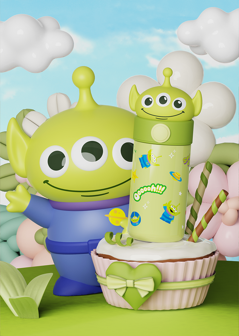 350ML迪士尼系列公仔保温杯