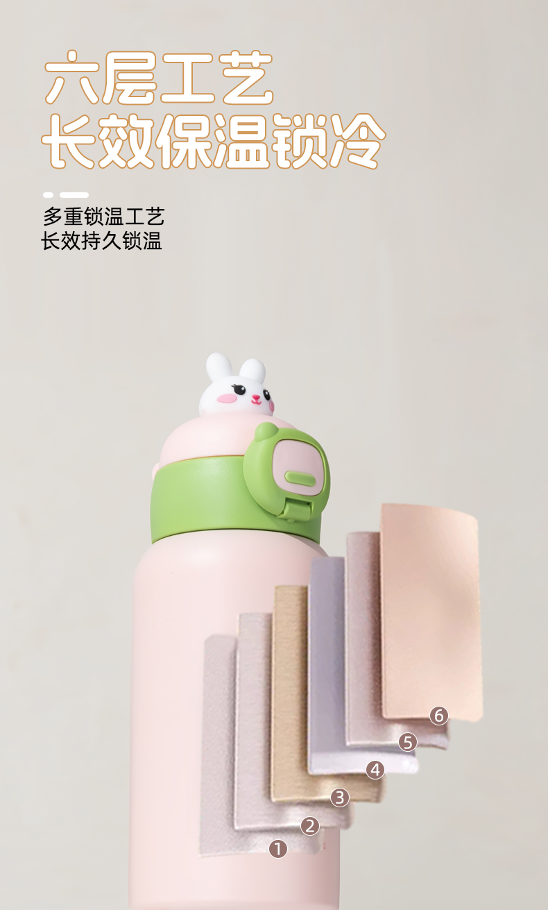 500ML六代儿童保温壶双盖