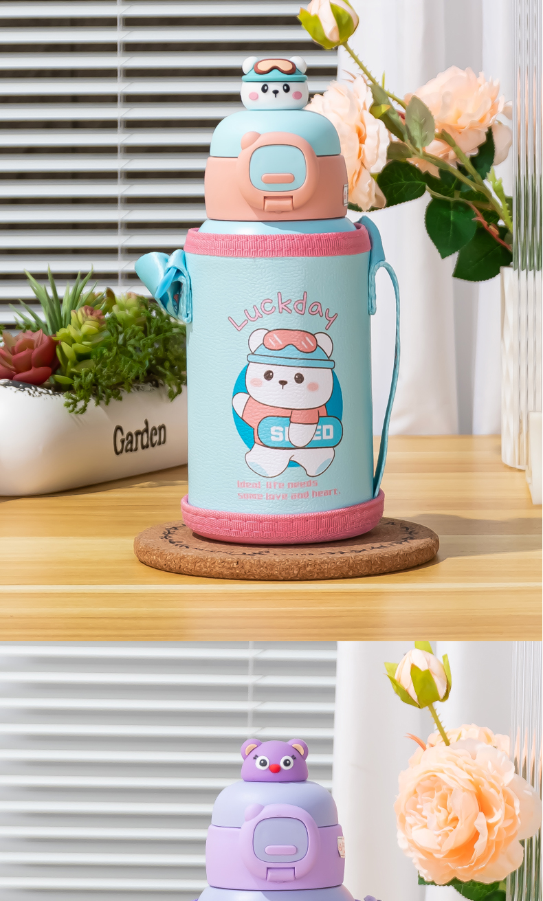 500ML六代儿童保温壶双盖