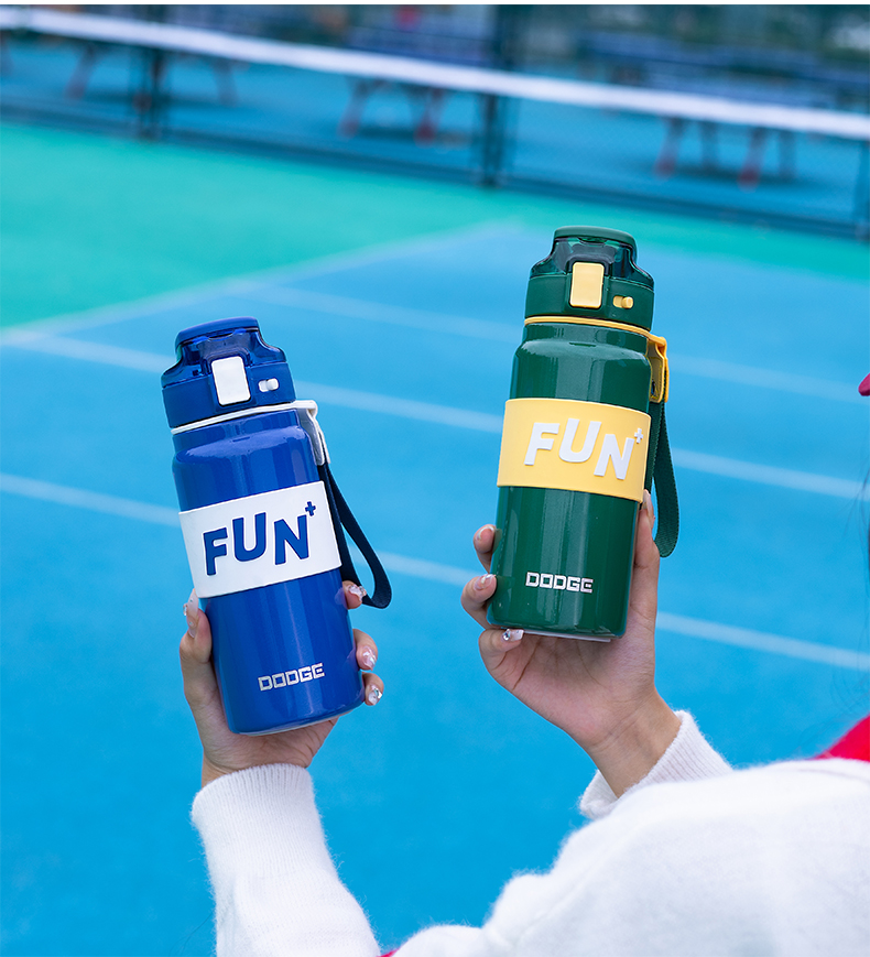 600ML道奇酷潮运动保温杯