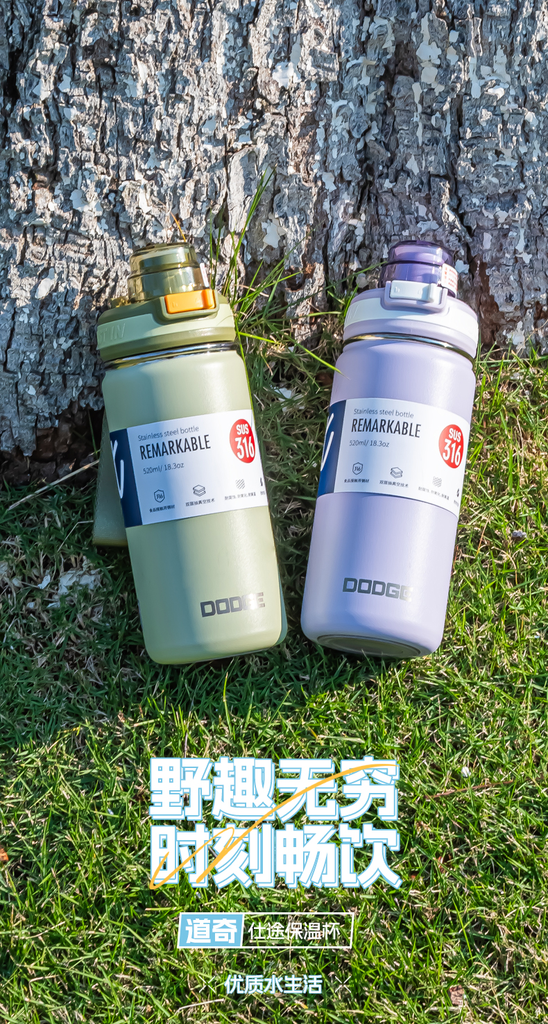 650ML道奇仕途保温杯