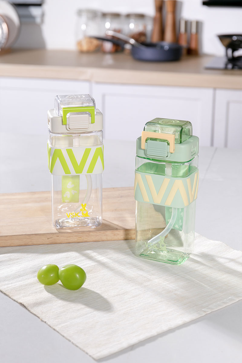 650ML VSK小方扁形塑料壶