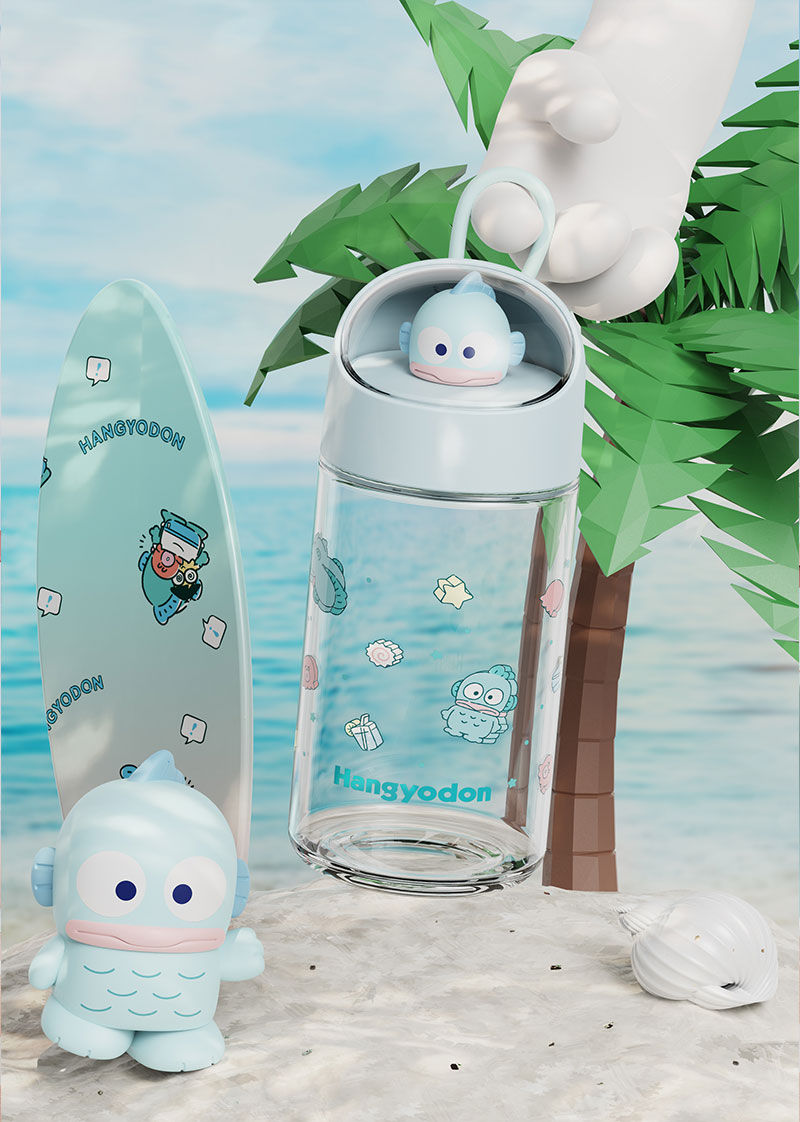 360ML三丽鸥可梦玻璃杯