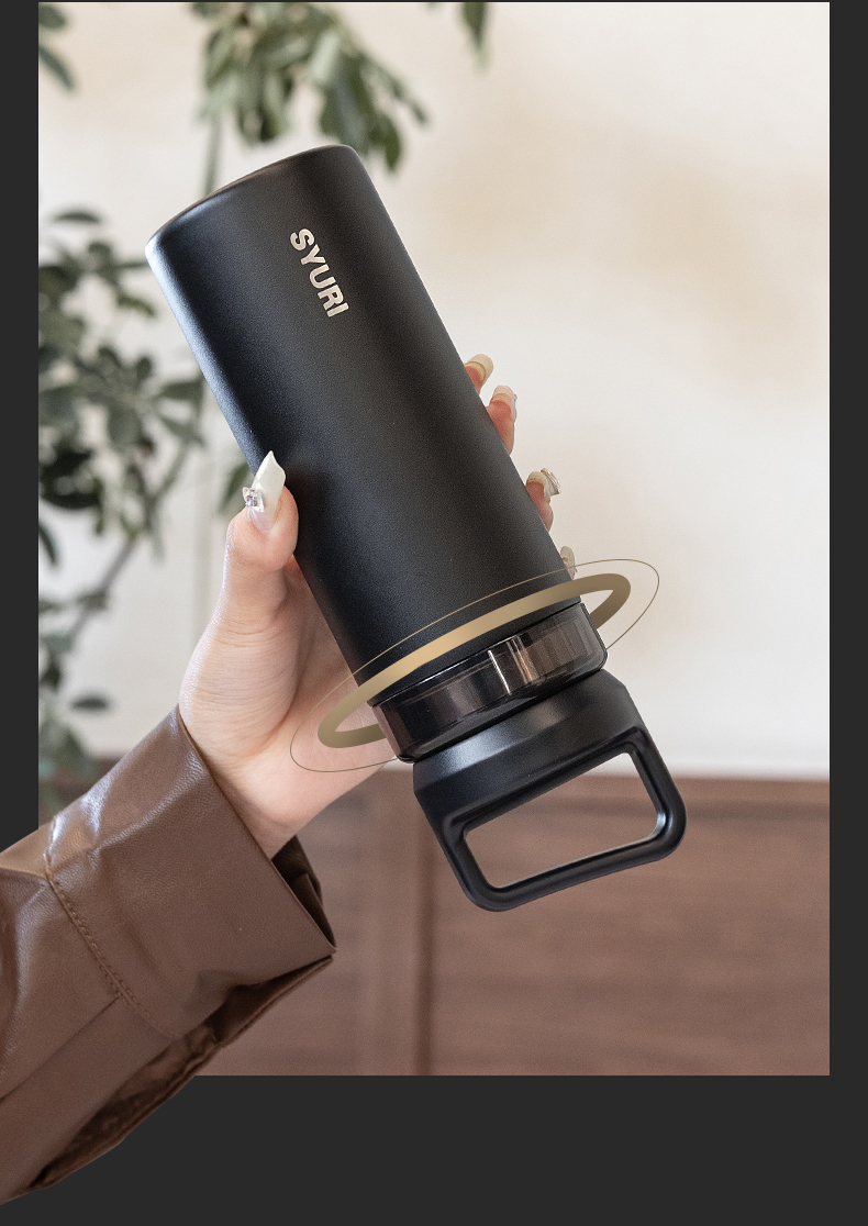 420ML方形手提保温杯