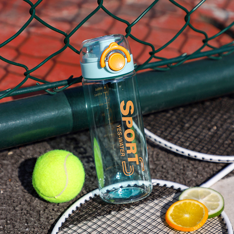 600ML字母弹跳直饮塑料杯