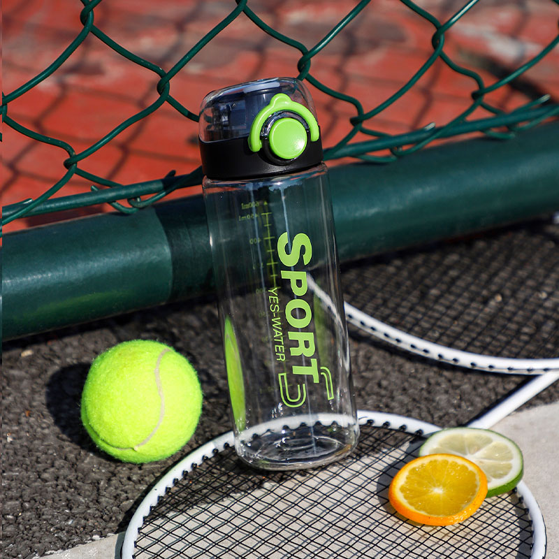 600ML字母弹跳直饮塑料杯