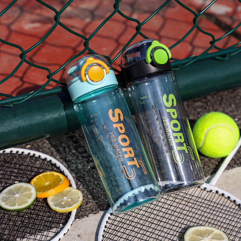 600ML字母弹跳直饮塑料杯