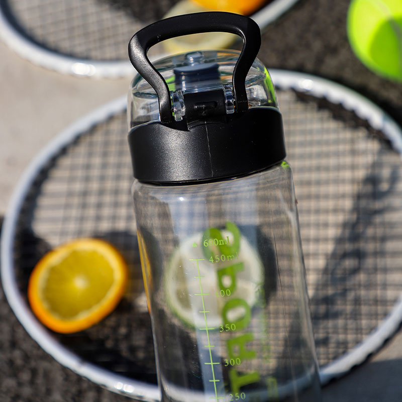 600ML字母弹跳直饮塑料杯