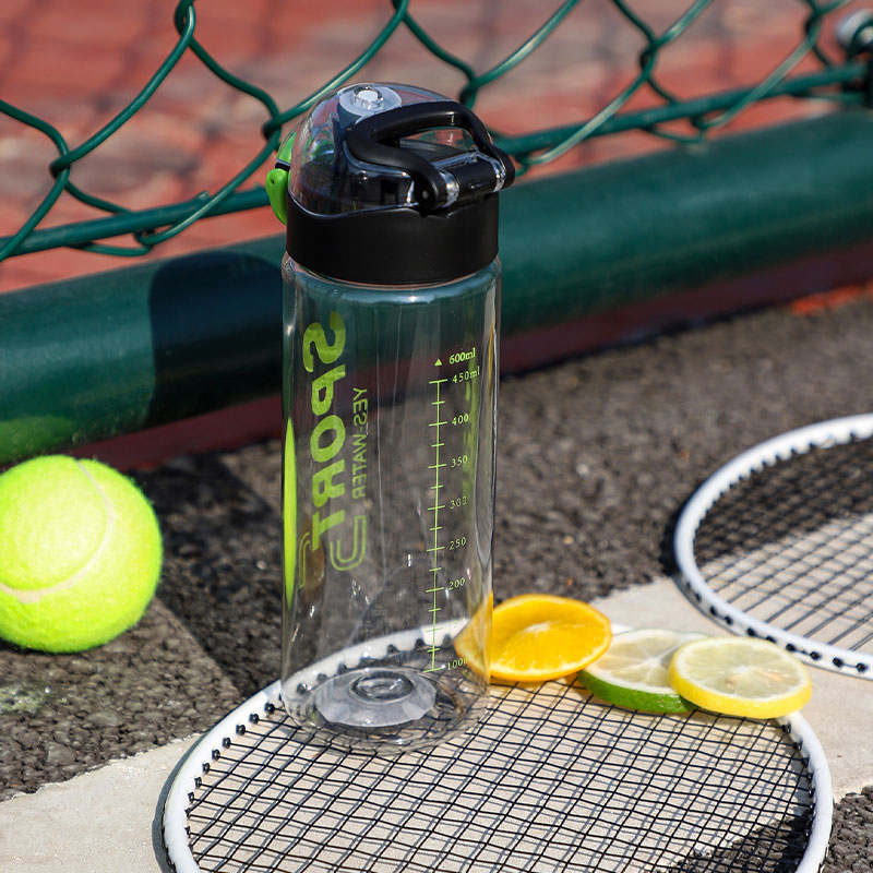 600ML字母弹跳直饮塑料杯