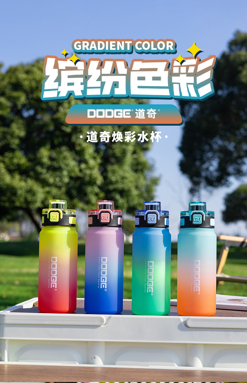 550ML道奇焕彩塑料水杯