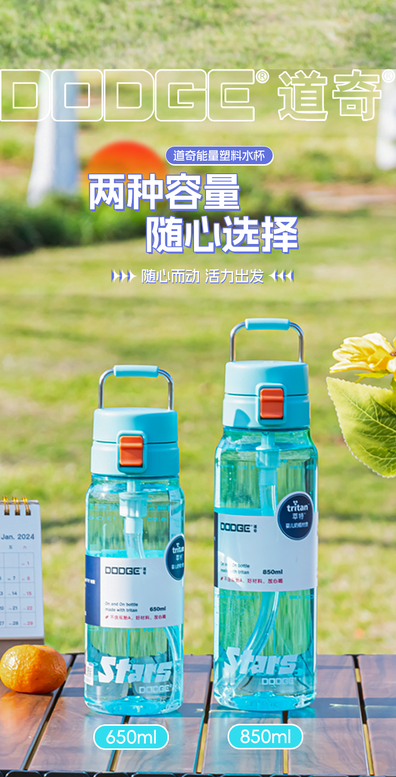 650ML道奇能量塑料水杯