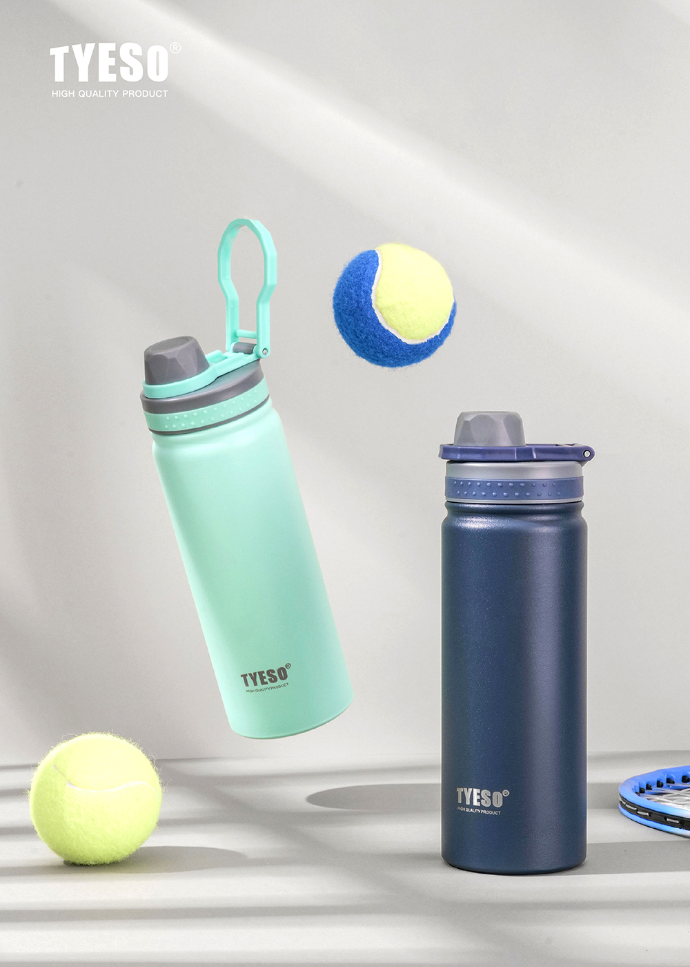 530ML创意提扣运动保温壶大容量手提式不锈钢保温水杯