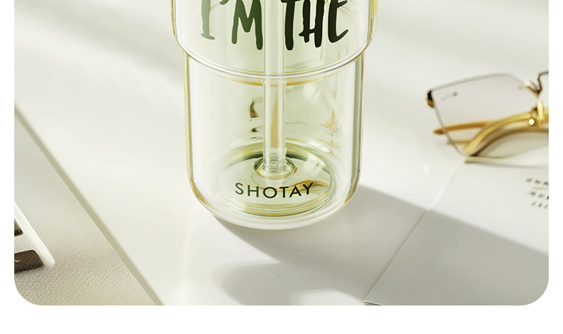 600ML尚泰双饮花茶塑料杯