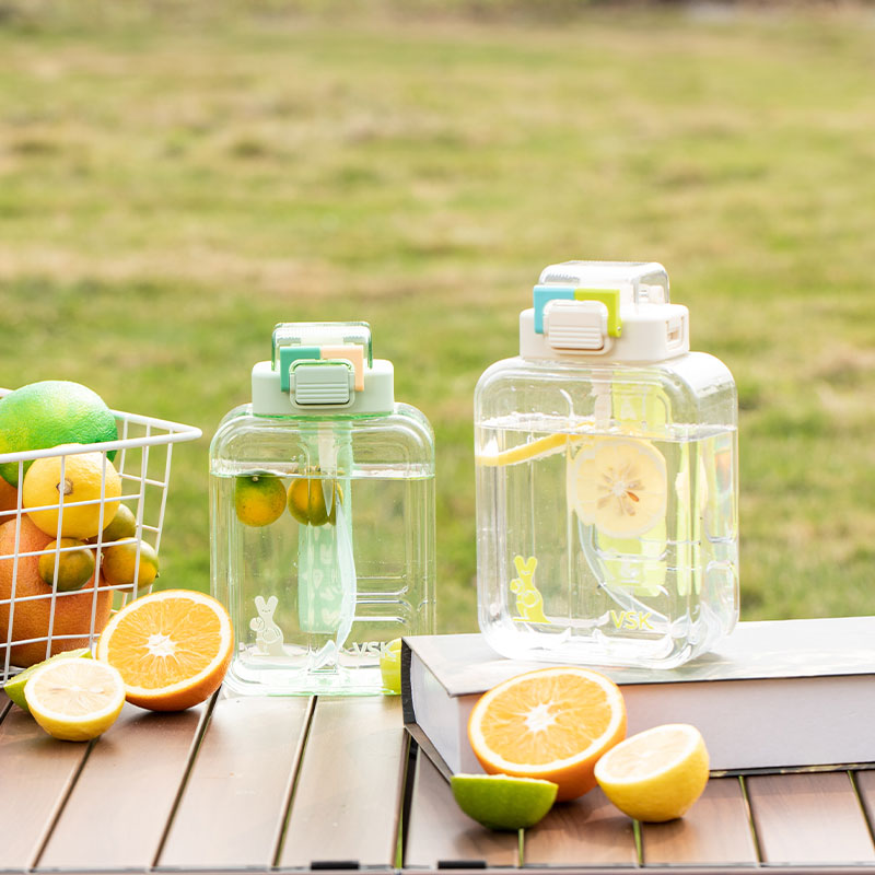 1200ML VSK小方扁形塑料壶
