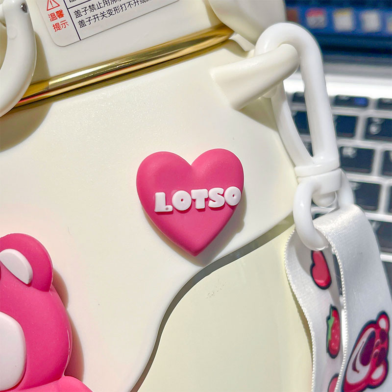 700ML草莓熊系列小肚保温杯