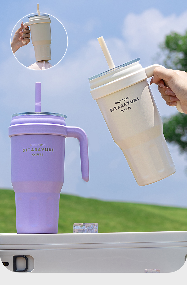 1100ML大容量手柄保温杯