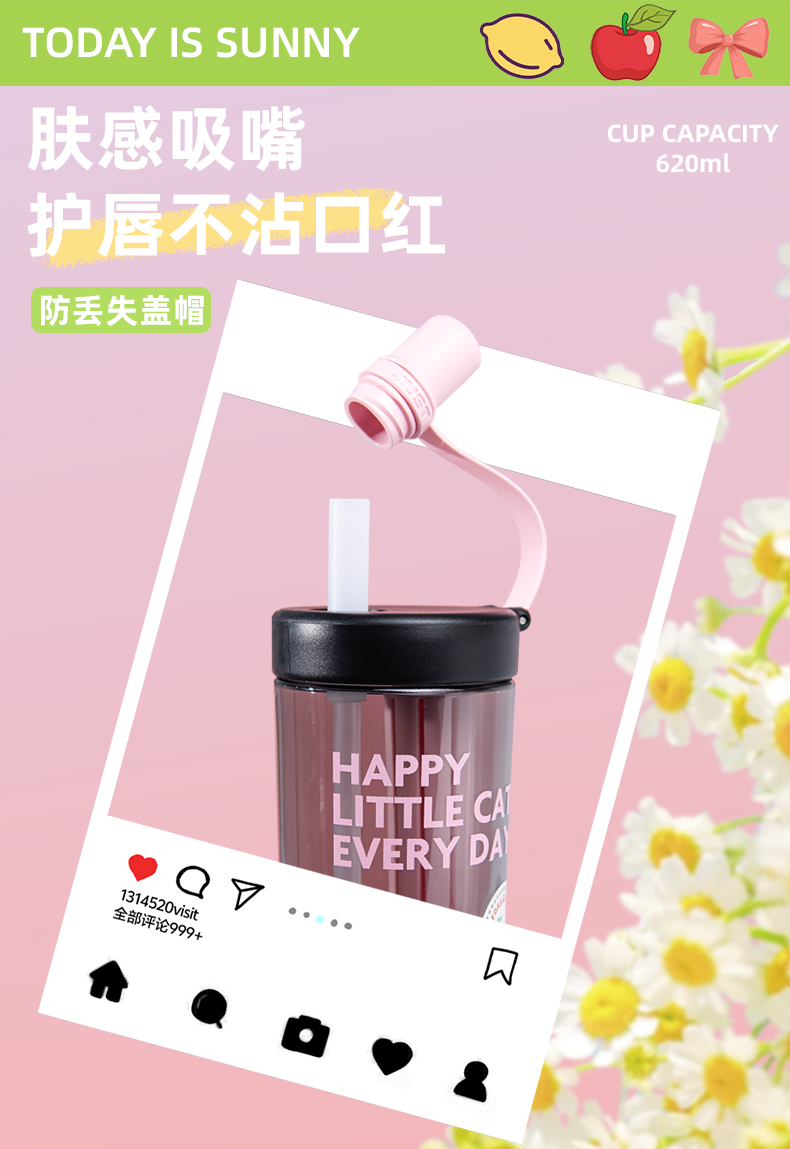 800ML尚泰随手花茶杯