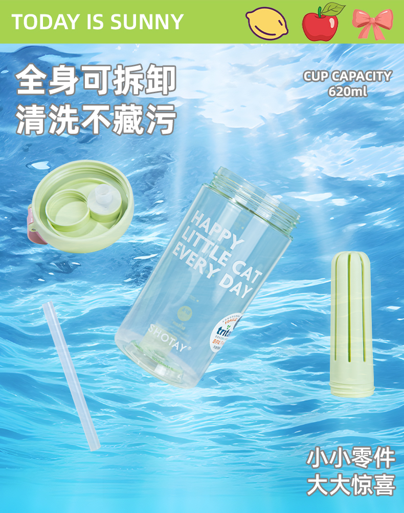 800ML尚泰随手花茶杯