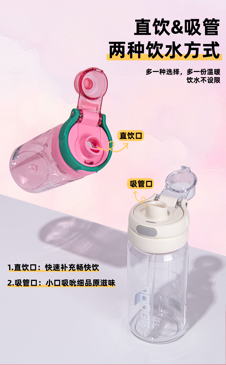 520ML道奇夏日冰爽跳盖塑料杯